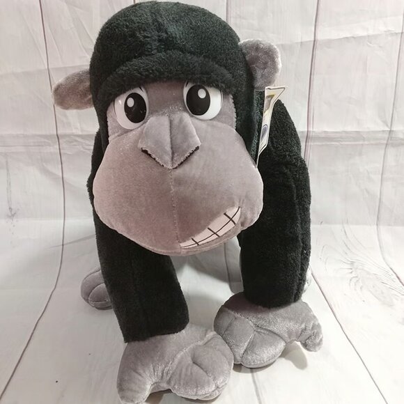 Ideal Toys Direct 18'' Black Gorilla Styrofoam Stuff Plush - Picture 1 of 9